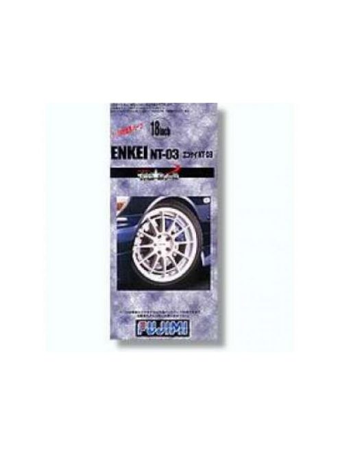 Fujimi - #28 18 inch Enkei NT-03 wheels are unpainted white.