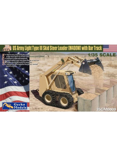 Gecko Models - US A.L.Type III Skid Steer Ldr.(M400W) w/bar track