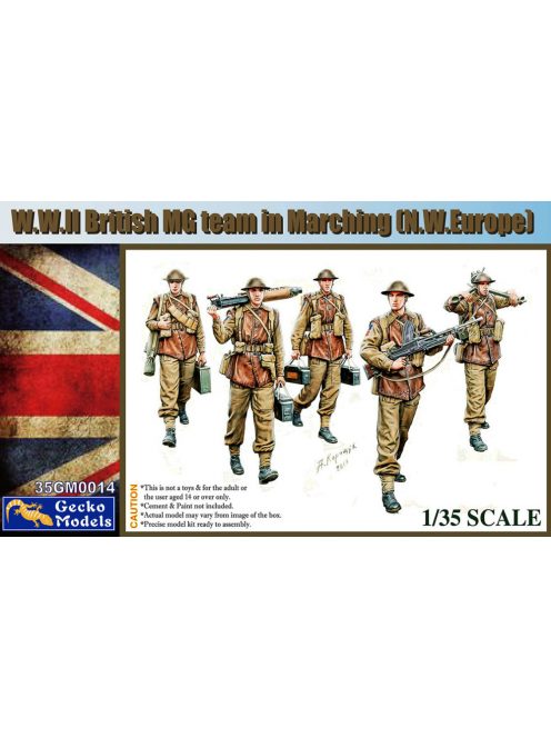 Gecko Models - WWII British MG Team in March