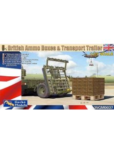 Gecko Models - British ammo boxes & transport trailer