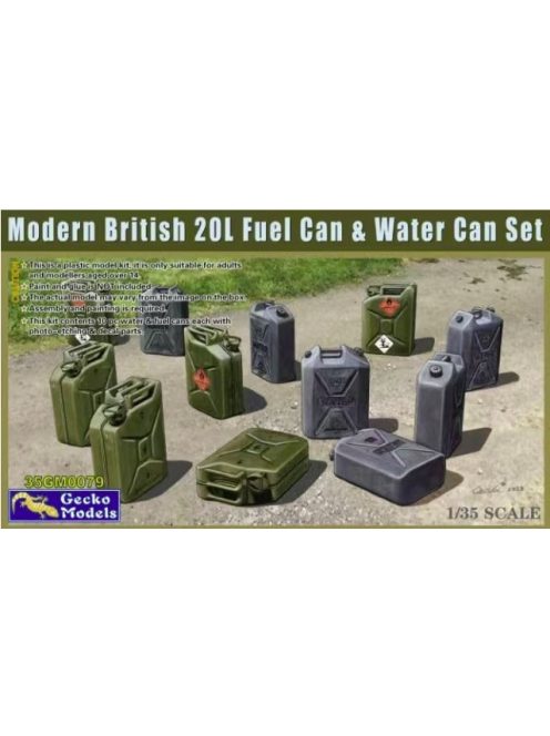 Gecko Models - Modern British 20L Fuel Can & Water Can Set