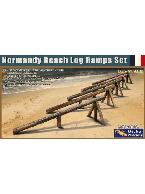 Gecko Models - Normandy Beach Log Ramps Set