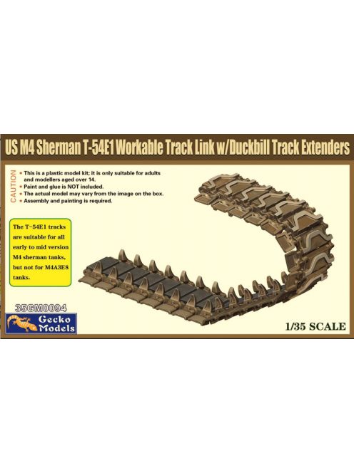 Gecko Models - US M4 Sherman T-54E1 Workable Track Link