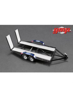   Gmp - 1:43 Gmp Tandem Car Trailer With Tire Rack - Ford & Acme