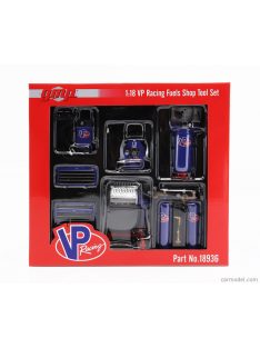   Gmp - Accessories Set Officina Garage Tool Set Vp Racing Blue Black Red