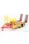 Gmp - Accessories Carrello Trasporto Auto 2-Assi - Car Transporter Trailer Sheel Oil Yellow Red Grey