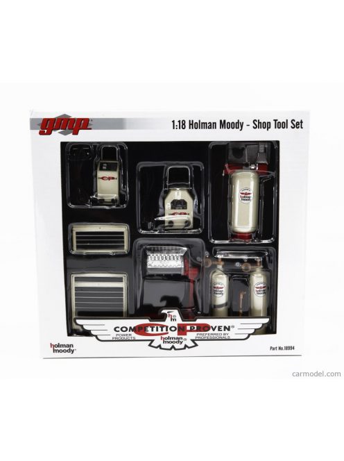 Gmp - Accessories Set Officina Garage Tool Set Holman Moody Cream Red Black