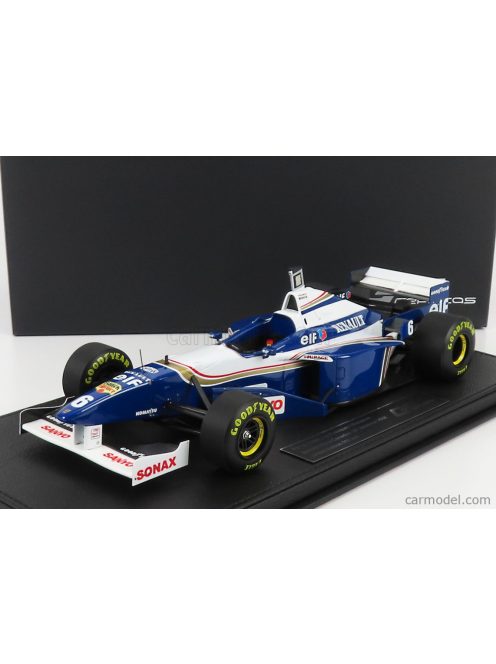 Gp-Replicas - Williams F1 Fw18 Renault N 6 Season 1996 Jacques Villeneuve - Con Vetrina - With Showcase Blue White