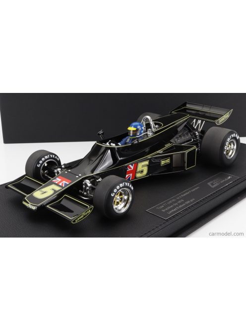 Gp-Replicas - Lotus F1 77 John Player Team Lotus N 5 Brazilian Gp (With Pilot Figure) 1976 Ronnie Peterson Jps Black Gold