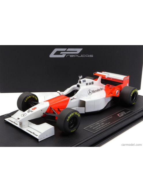 Gp-Replicas - Mclaren F1 Mp4/11 3.0L V10 Team Mercedes Central Wing N 8 2Nd Monaco Gp 1996 David Coulthard - Con Vetrina - With Showcase Red White