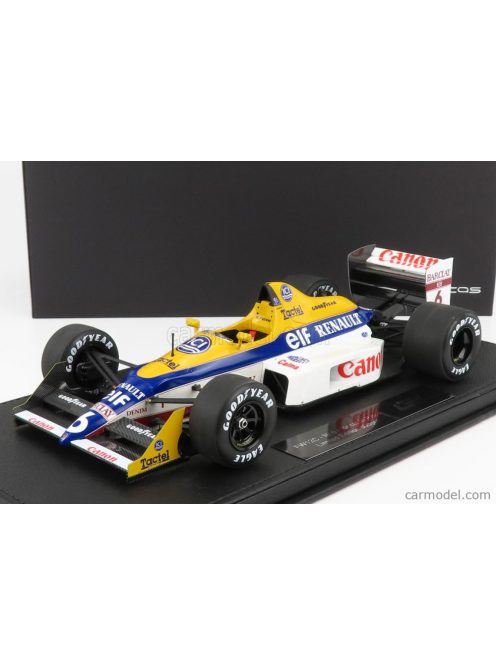 Gp-Replicas - Williams F1 Fw12C Renault V10 N 6 Season 1989 Riccardo Patrese - Con Vetrina - With Showcase Blue Yellow White