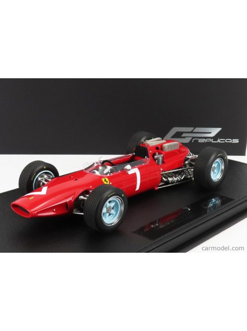 Gp-Replicas - Ferrari F1 158 Scuderia Ferrari N 7 Winner Germany Gp John Surtees 1964 World Champion - Con Vetrina - With Showcase Red