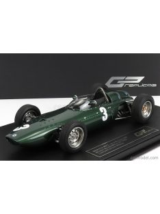   Gp-Replicas - Brm F1 P57 Brm Team N 3 Winner South Africa World Champion 1962 Graham Hill - Con Vetrina - With Showcase Green Met