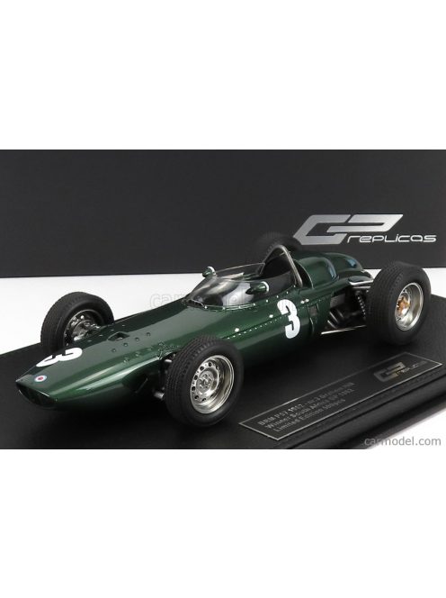 Gp-Replicas - Brm F1 P57 Brm Team N 3 Winner South Africa World Champion 1962 Graham Hill - Con Vetrina - With Showcase Green Met