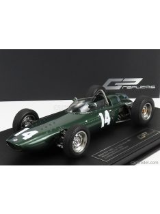   Gp-Replicas - Brm F1 P57 Brm Team N 14 Winner Italian Gp Monza World Champion 1962 Graham Hill - Con Vetrina - With Showcase Green Met