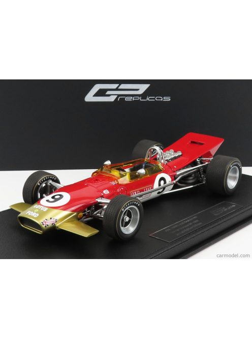 Gp-Replicas - Lotus F1 49B N 9 Winner Monaco Gp World Champion 1968 Graham Hill Red Gold