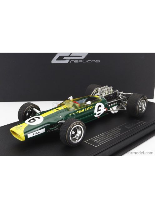 Gp-Replicas - Lotus F1 49 N 6 Pole Position And 2Nd Usa Gp 1967 Graham Hill Green Yellow