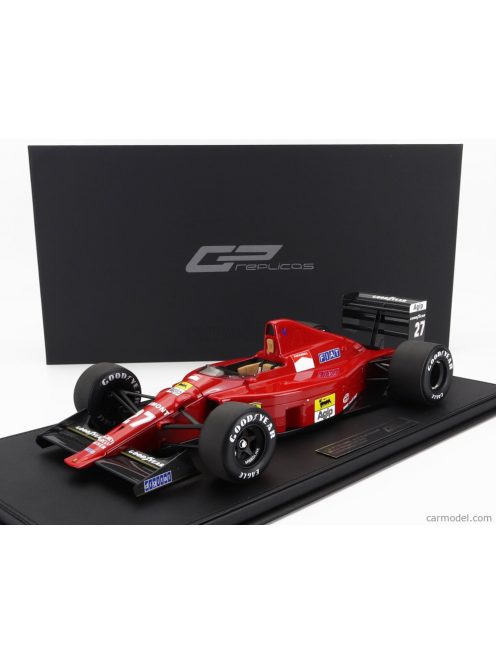 Gpreplicas - Ferrari F1  640 F1-89 N 27 Winner Hungary Gp 1989 N.Mansell - Con Vetrina - With Showcase Red