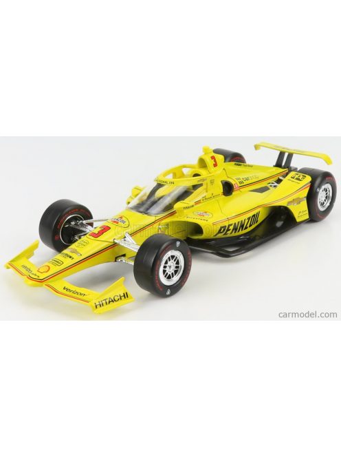 Greenlight - Chevrolet Team Penske Pennzoil N 3 Indianapolis Indy 500 Indycar Series 2021 Scott Mclaughlin Yellow