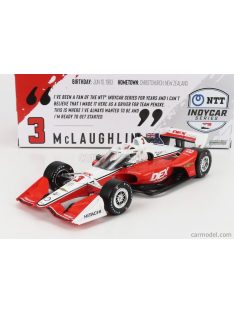   Greenlight - Chevrolet Team Penske Dex Imaging N 3 Indianapolis Indy 500 Indycar Series 2021 S.Mclaughlin Red White