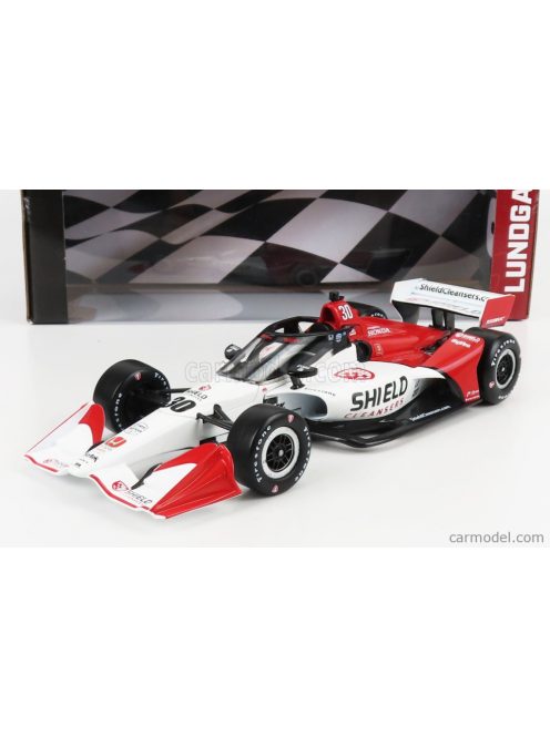 Greenlight - Chevrolet Team Letterman Lanigan Racing N 30 Indianapolis Indy 500 Indycar Series 2022 Christian Lundgaard White Red