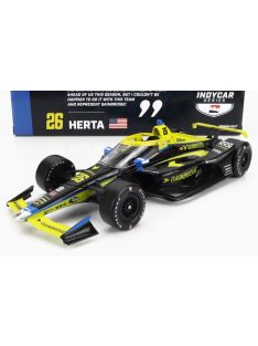   Greenlight - HONDA TEAM ANDRETTI AUTOSPORT N 26 INDY 500 INDYCAR SERIES 2023 COLTON HERTA BLACK YELLOW