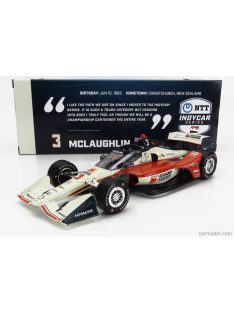   Greenlight - Chevrolet Team Penske N 3 Indianapolis Indy 500 Indycar Series 2023 S.Mclaughlin Cream Orange