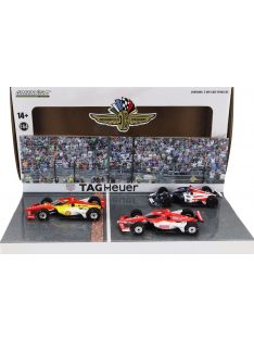   Greenlight - HONDA SET 3X PODIUM INDIANAPOLIS INDY 500 INDYCAR SERIES 2023 - CHEVROLET TEAM PENSKE N 2 WINNER JOSEF NEWGARDEN - TEAM CHIP GANASSI RACING N 8 2nd MARCUS ERICSSON - CHEVROLET TEAM A.J.FOYT ENTERPRISES N 14 3rd SANTINO FERRUCCI VARIOUS