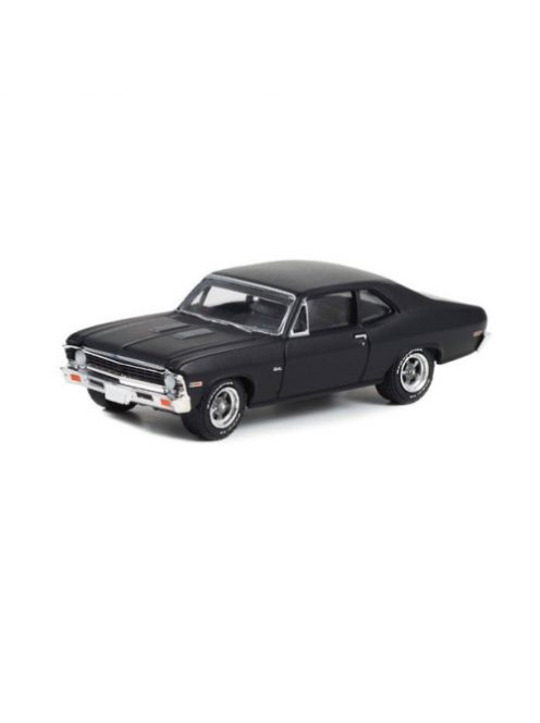 GREENLIGHT - GreenLight Muscle Series 27 - 1969 Chevrolet Nova - Custom Matte Black Solid Pack