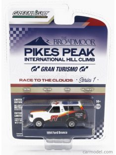   Greenlight - Ford Usa Bronco 1994 N 17 Pikes Peak International Hill Climb White Orange Black