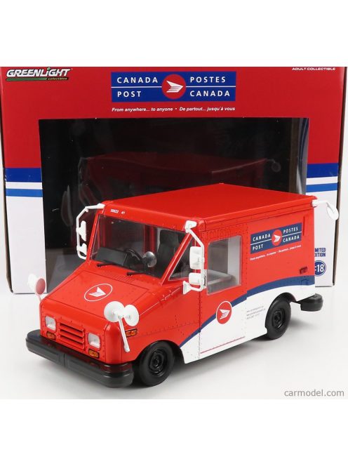 Greenlight - Grumman Llv Truck Van Canada Mail Post 2010 White Red