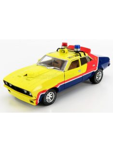   Greenlight - FORD USA FALCON XB V8 POLICE INTERCEPTOR MAD-MAX 1973 MOVIE - M.ROCKATANSKY THE DARK ONE YELLOW RED BLUE