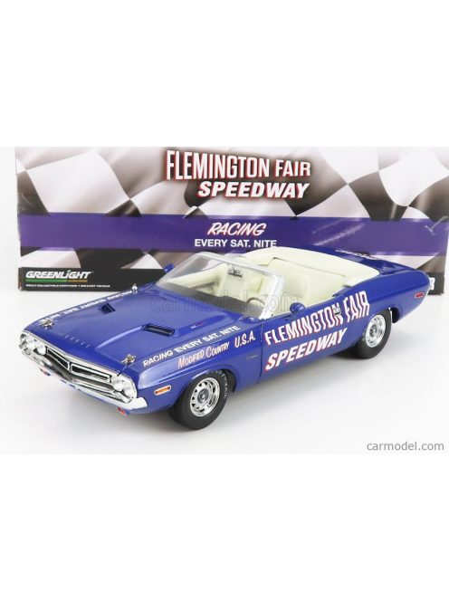 Greenlight - Dodge Challenger Cabriolet Open Official Pace Car Flemington Fair Speedway 1971 Purple