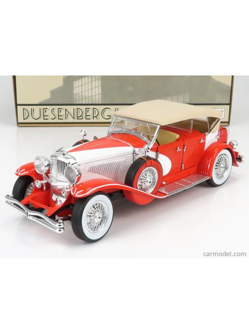 Greenlight - Duesenberg Ii Sj Cabriolet Closed 1934 Red Cream