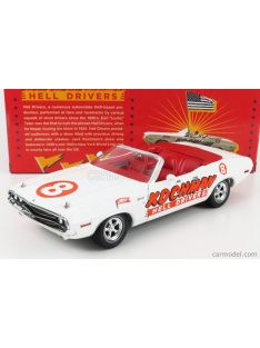   Greenlight - Dodge Challenger Convertibile Kochman Hell Drivers 1970 White Red