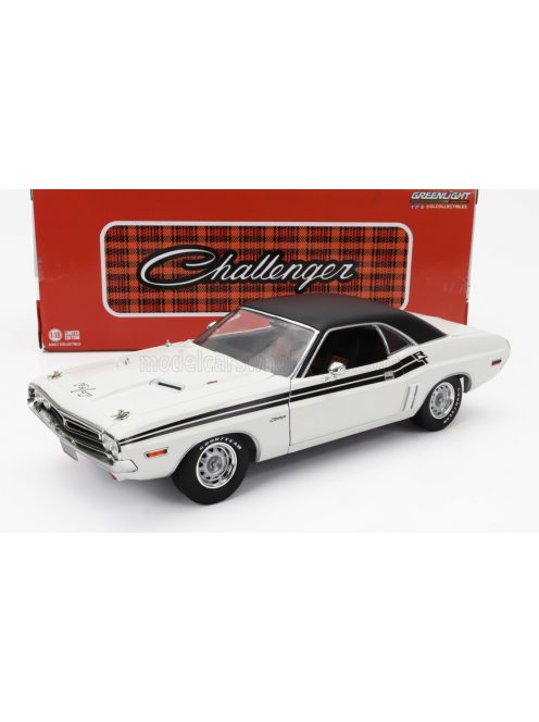 Greenlight - DODGE CHALLENGER R/T COUPE 1971 WHITE BLACK