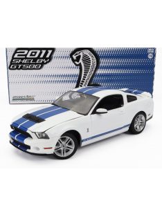   Greenlight - FORD USA MUSTANG GT500 COBRA COUPE 2011 WHITE BLUE