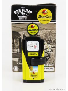   Greenlight - Accessories Pompa Benzina - Wayne 100-A Gas Pump Beeline Gasoline 1948 Yellow Black