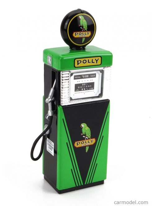 Greenlight - Accessories Pompa Benzina - Wayne 505 Gas Pump Polly Gas Gasoline 1951 Green Black