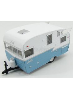   Greenlight - TRAILER SHASTA AIRFLYTE 15 ROULOTTE 1961 LIGHT BLUE WHITE