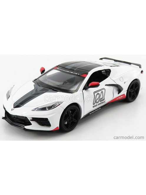 Greenlight - Chevrolet Corvette C8 Official Pace Car Road America 2020 White