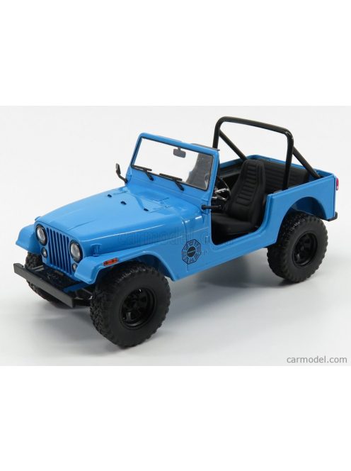 Greenlight - Jeep Cj-7 Dharma Open 1982 - Lost 2004 - 2010 Light Blue