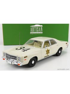   Greenlight - Plymouth Fury Hazzard Police Hazzard County 1977 White