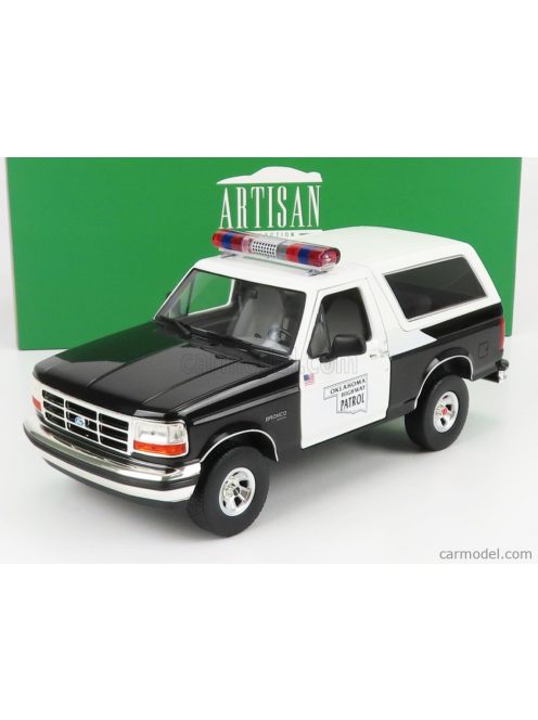 Greenlight - Ford Usa Bronco Oklahoma Highway Patrol Police 1996 Black White