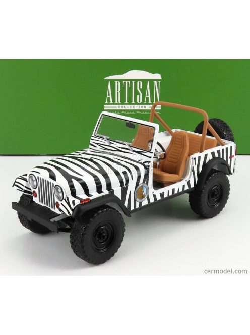 Greenlight - Jeep Cj-7 Open 1976 - When Nature Calls - Ace Ventura - Movie 1995 Black White