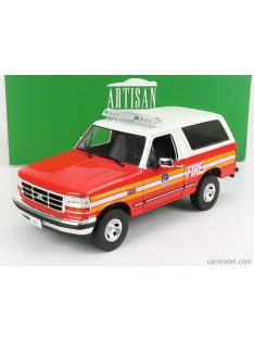   Greenlight - Ford Usa Bronco Fdny New York Fire Engine 1996 Red White