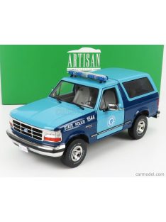   Greenlight - Ford Usa Bronco Xlt Massachusetts State Police 1996 2 Tone Blue