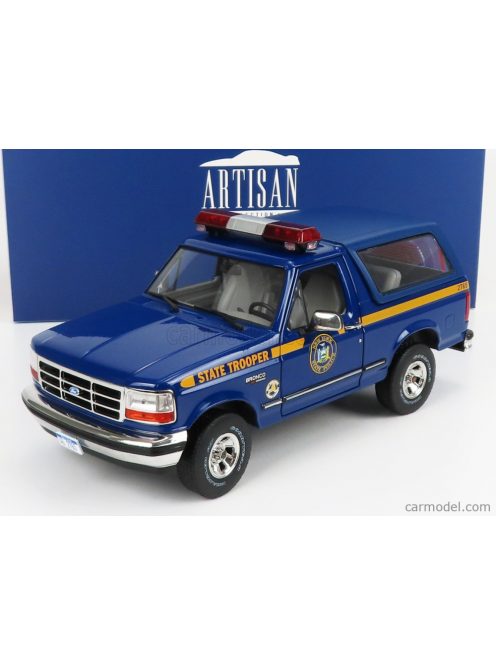 Greenlight - Ford Usa Bronco Xlt New York State Police Department 1996 Blue