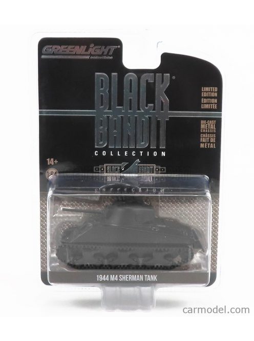 Greenlight - Tank M4 Sherman 1941 - Black Bandit Military Black