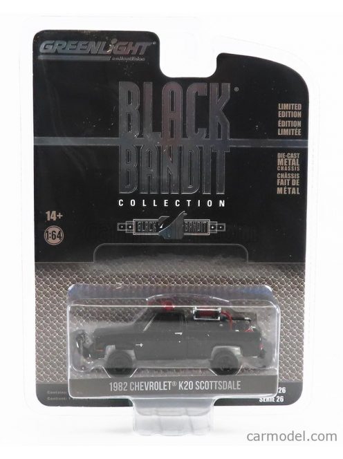 Greenlight - Chevrolet K20 Pick-Up Scottsdale 1982 - Black Bandit Black